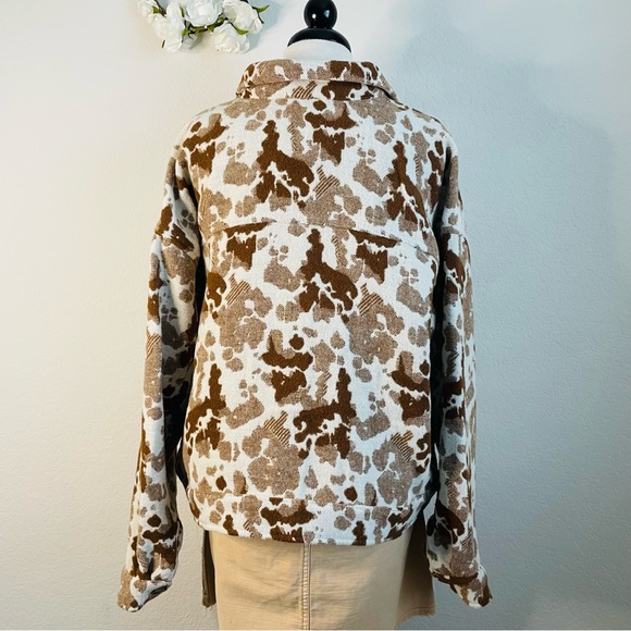 Sonoma Animal Print Collared Wool Jacket - Picture 6 of 10